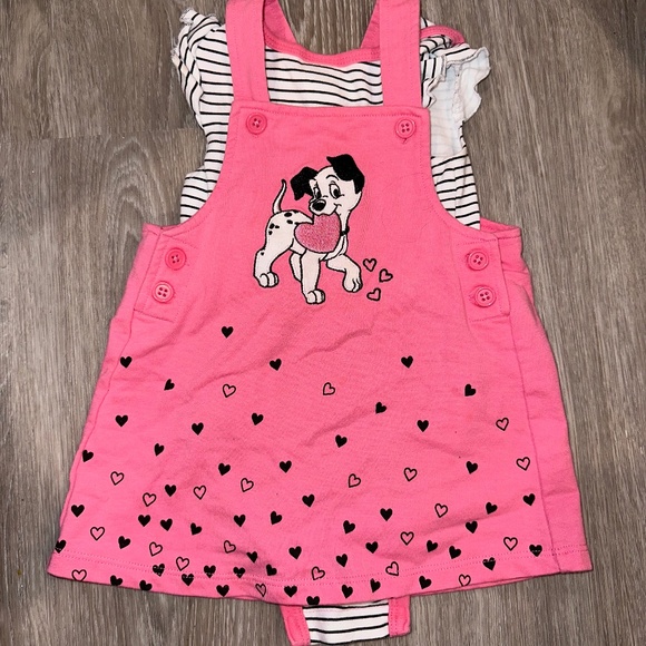 Disney Dalmatian Overall Dress Baby Girl - Picture 1 of 4